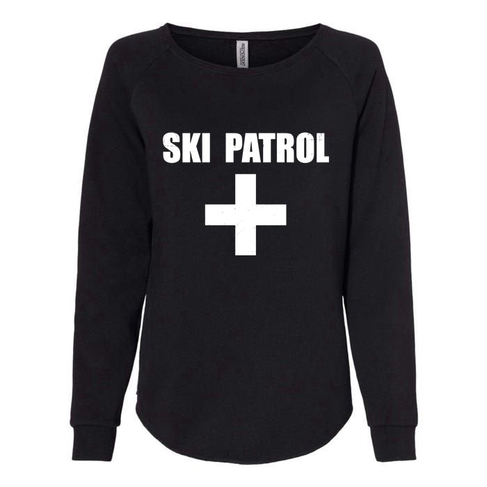 Skiing First Aid Winter Ski Patrol Womens California Wash Sweatshirt