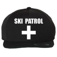 Skiing First Aid Winter Ski Patrol Wool Snapback Cap