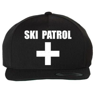 Skiing First Aid Winter Ski Patrol Wool Snapback Cap