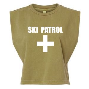 Skiing First Aid Winter Ski Patrol Garment-Dyed Women's Muscle Tee