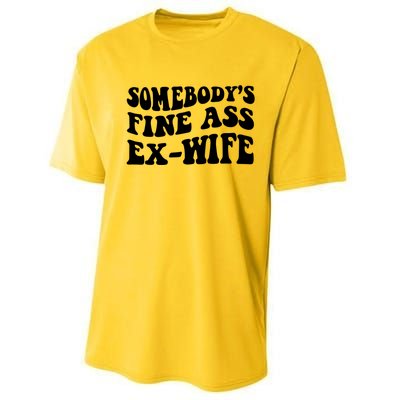 Somebody's Fine Ass ExWife Performance Sprint T-Shirt