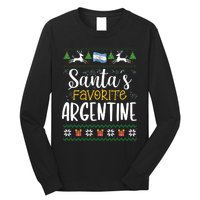 SantaS Favorite Argentine Argentina Ugly Christmas Sweater Long Sleeve Shirt