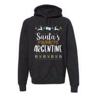 SantaS Favorite Argentine Argentina Ugly Christmas Sweater Premium Hoodie