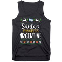 SantaS Favorite Argentine Argentina Ugly Christmas Sweater Tank Top