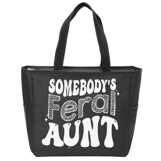 Somebody's Feral Aunt Zip Tote Bag