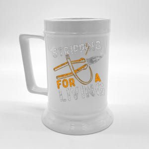 Stripping For A Living Electrician Work Electrical Worker Beer Stein