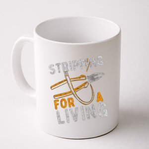 Stripping For A Living Electrician Work Electrical Worker Coffee Mug