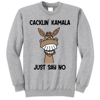 Socialdudtees Funny Anti Kamala Harris Laughing Donkey Tall Sweatshirt