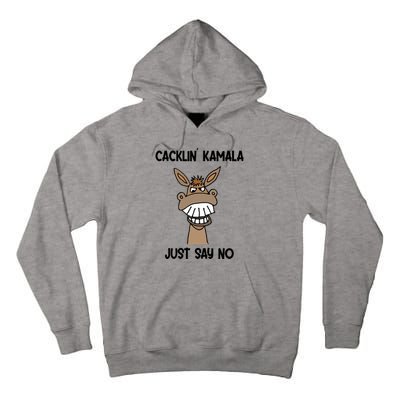 Socialdudtees Funny Anti Kamala Harris Laughing Donkey Tall Hoodie