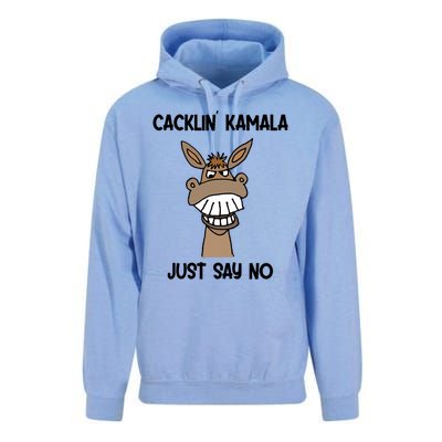 Socialdudtees Funny Anti Kamala Harris Laughing Donkey Unisex Surf Hoodie