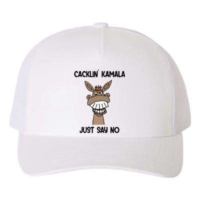 Socialdudtees Funny Anti Kamala Harris Laughing Donkey Yupoong Adult 5-Panel Trucker Hat