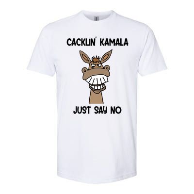 Socialdudtees Funny Anti Kamala Harris Laughing Donkey Softstyle CVC T-Shirt