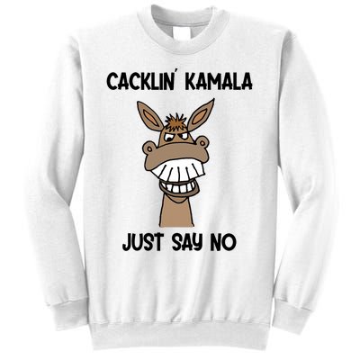 Socialdudtees Funny Anti Kamala Harris Laughing Donkey Sweatshirt