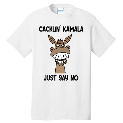 Socialdudtees Funny Anti Kamala Harris Laughing Donkey Tall T-Shirt