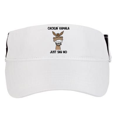 Socialdudtees Funny Anti Kamala Harris Laughing Donkey Adult Drive Performance Visor