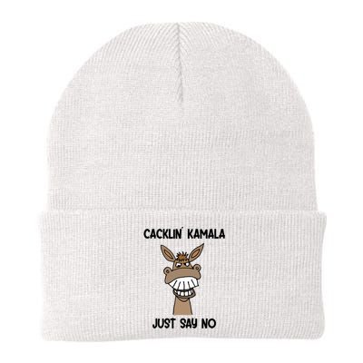 Socialdudtees Funny Anti Kamala Harris Laughing Donkey Knit Cap Winter Beanie