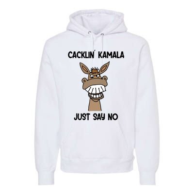 Socialdudtees Funny Anti Kamala Harris Laughing Donkey Premium Hoodie