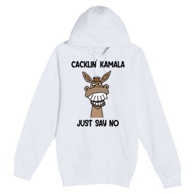 Socialdudtees Funny Anti Kamala Harris Laughing Donkey Premium Pullover Hoodie