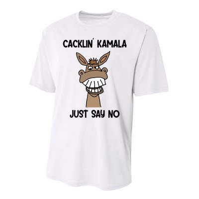 Socialdudtees Funny Anti Kamala Harris Laughing Donkey Performance Sprint T-Shirt