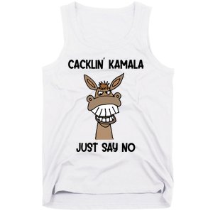 Socialdudtees Funny Anti Kamala Harris Laughing Donkey Tank Top