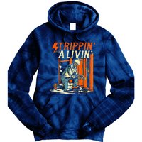 Stripping For A Living Electrician Work Powerline Electrical Tie Dye Hoodie