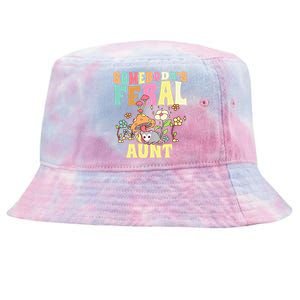 Somebody's Feral Aunt Opossum Wild Auntie Groovy Mushroom Tie-Dyed Bucket Hat