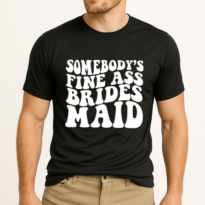SomebodyS Fine Ass Bridesmaid Cooling Performance Crew T-Shirt