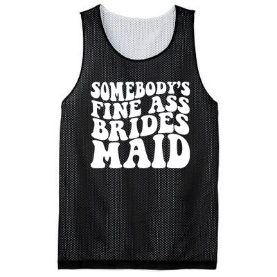 SomebodyS Fine Ass Bridesmaid Mesh Reversible Basketball Jersey Tank