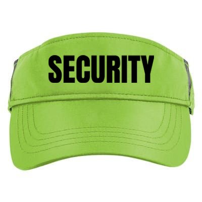 Security Front And Back Print Staff Event Uniform Bouncer Adult Drive Performance Visor