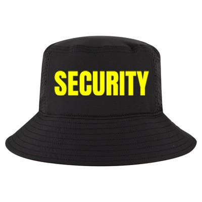 Security Front And Back Print Staff Event Uniform Bouncer Cool Comfort Performance Bucket Hat