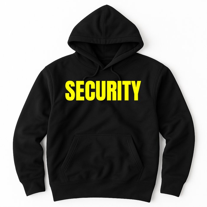 Security Front And Back Print Staff Event Uniform Bouncer Hoodie