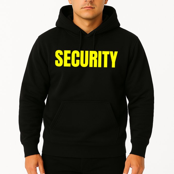 Security Front And Back Print Staff Event Uniform Bouncer Hoodie