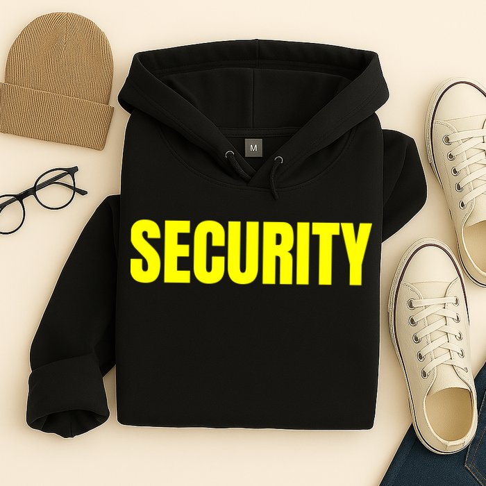 Security Front And Back Print Staff Event Uniform Bouncer Hoodie