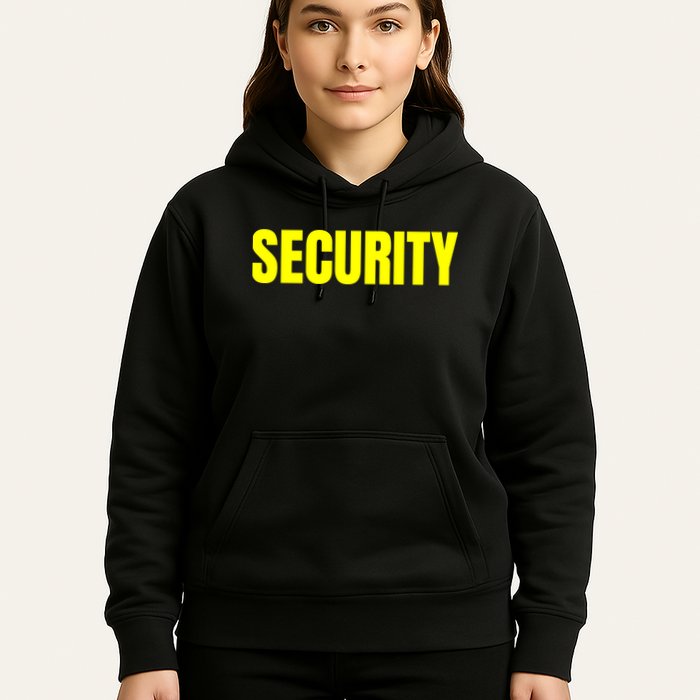 Security Front And Back Print Staff Event Uniform Bouncer Hoodie