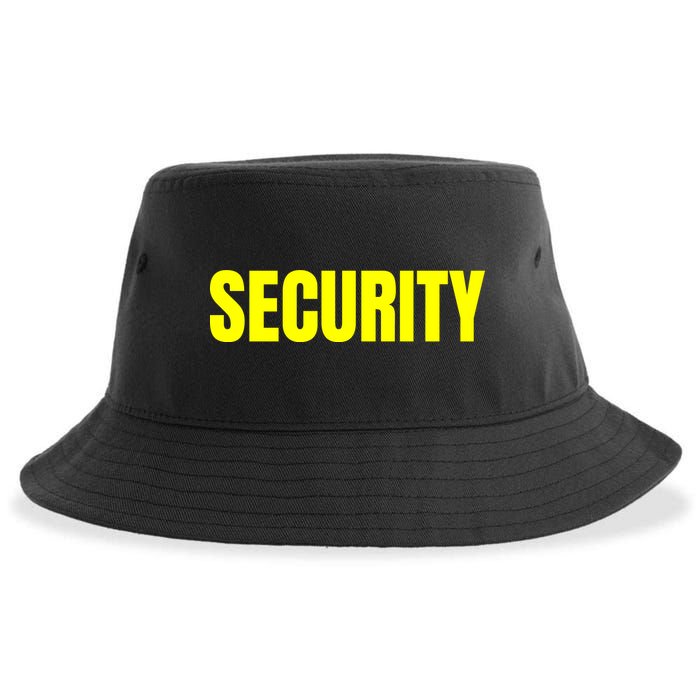 Security Front And Back Print Staff Event Uniform Bouncer Sustainable Bucket Hat