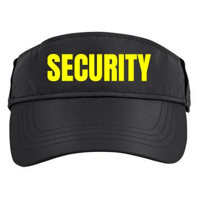 Security Front And Back Print Staff Event Uniform Bouncer Adult Drive Performance Visor
