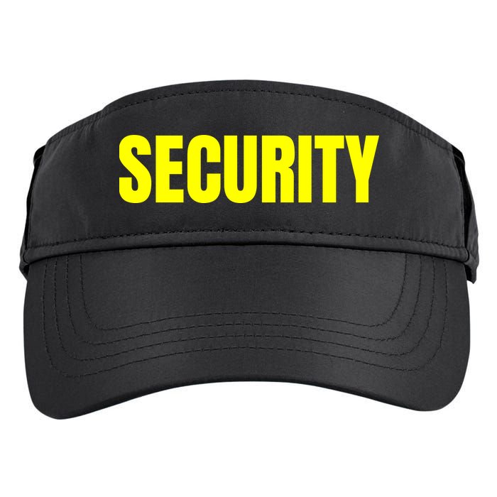 Security Front And Back Print Staff Event Uniform Bouncer Adult Drive Performance Visor