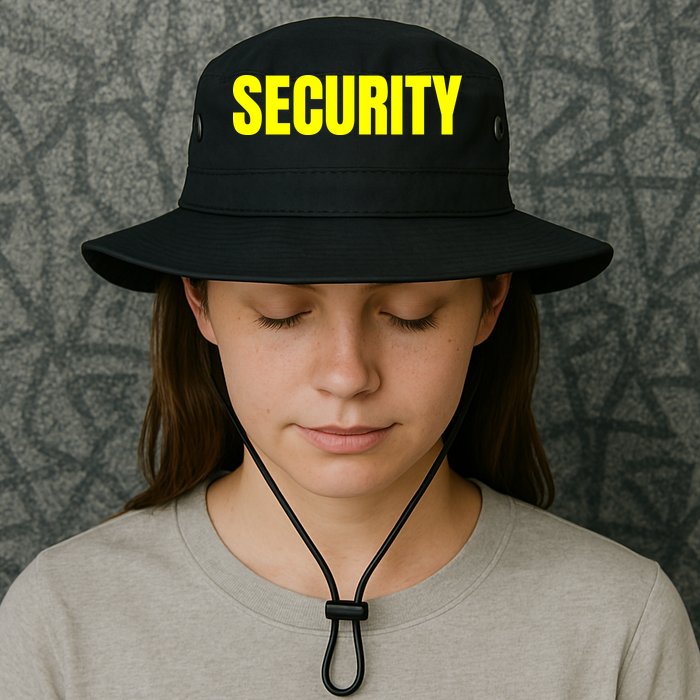 Security Front And Back Print Staff Event Uniform Bouncer Legacy Cool Fit Booney Bucket Hat