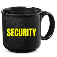 Security Front And Back Print Staff Event Uniform Bouncer 15oz Campfire Ceramic Mug