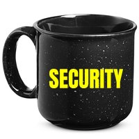 Security Front And Back Print Staff Event Uniform Bouncer 15oz Campfire Ceramic Mug