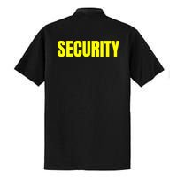 Security Front And Back Print Staff Event Uniform Bouncer Dry Zone Grid Polo