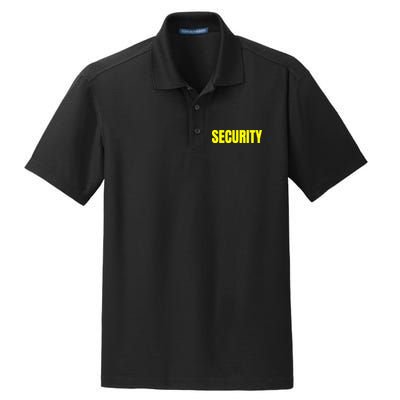 Security Front And Back Print Staff Event Uniform Bouncer Dry Zone Grid Polo