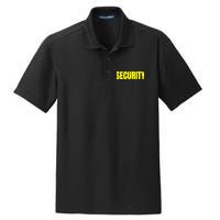 Security Front And Back Print Staff Event Uniform Bouncer Dry Zone Grid Polo