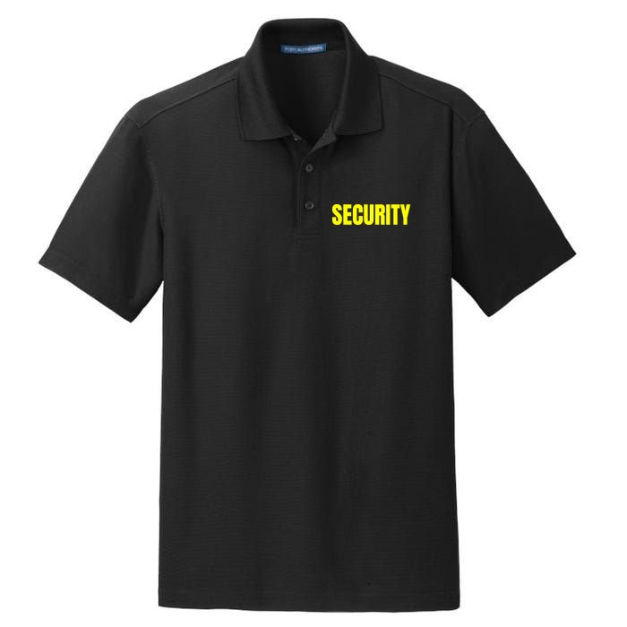 Security Front And Back Print Staff Event Uniform Bouncer Dry Zone Grid Polo
