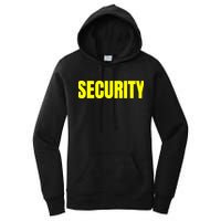 Security Front And Back Print Staff Event Uniform Bouncer Women's Pullover Hoodie