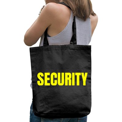 Security Front And Back Print Staff Event Uniform Bouncer Tote Bag