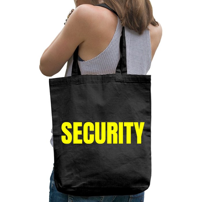 Security Front And Back Print Staff Event Uniform Bouncer Bag