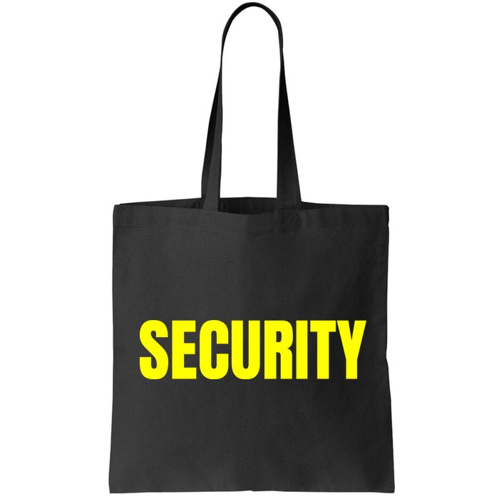 Security Front And Back Print Staff Event Uniform Bouncer Bag