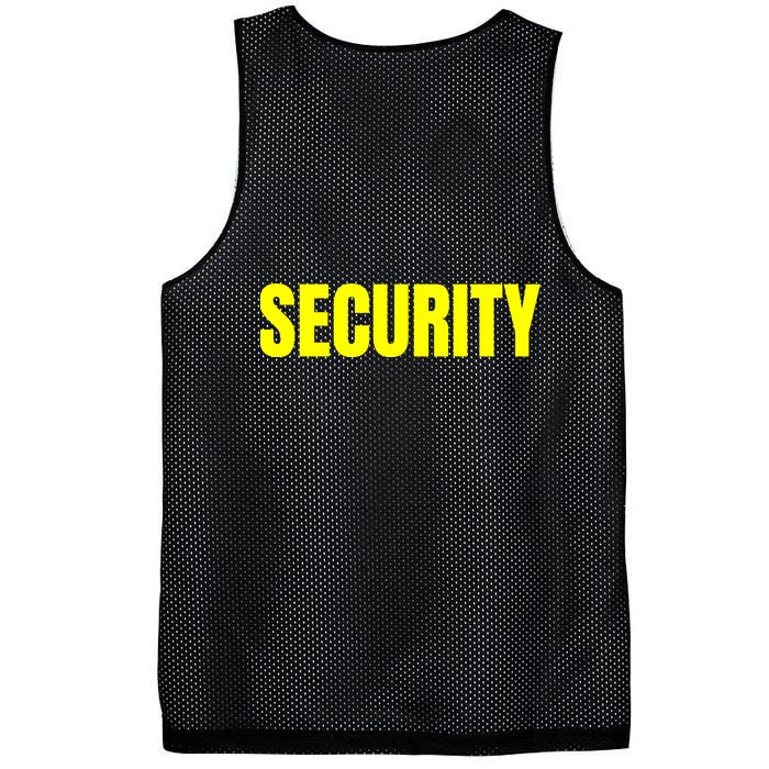 Security Front And Back Print Staff Event Uniform Bouncer Mesh Reversible Basketball Jersey Tank