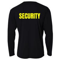 Security Front And Back Print Staff Event Uniform Bouncer Cooling Performance Long Sleeve Crew